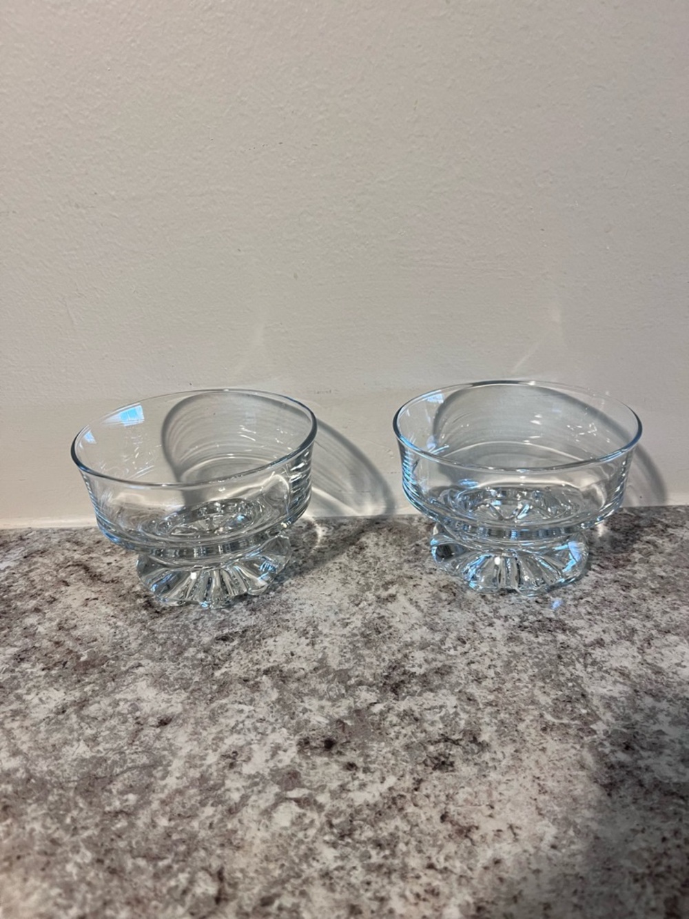 Vintage Styled Glass Dessert Bowls